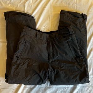 Columbia men’s medium snow pants gray ski/snowboard pants Omni-tech